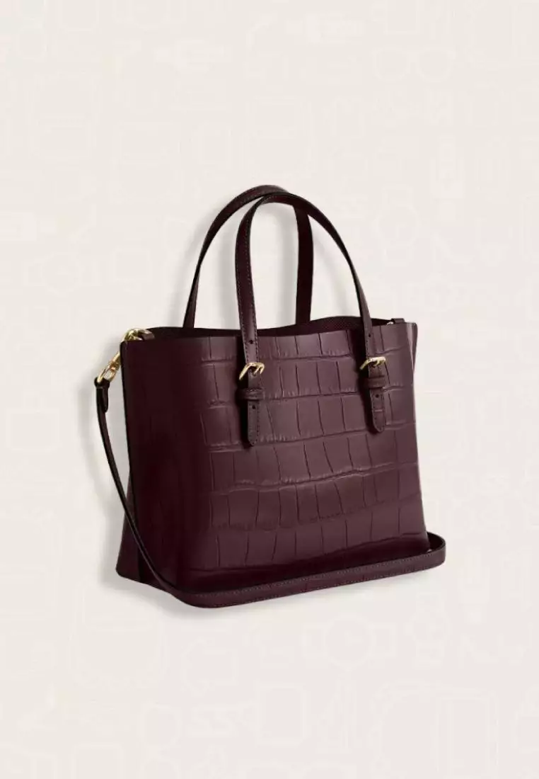 Coach Mollie Tote Bag 25 Merlot