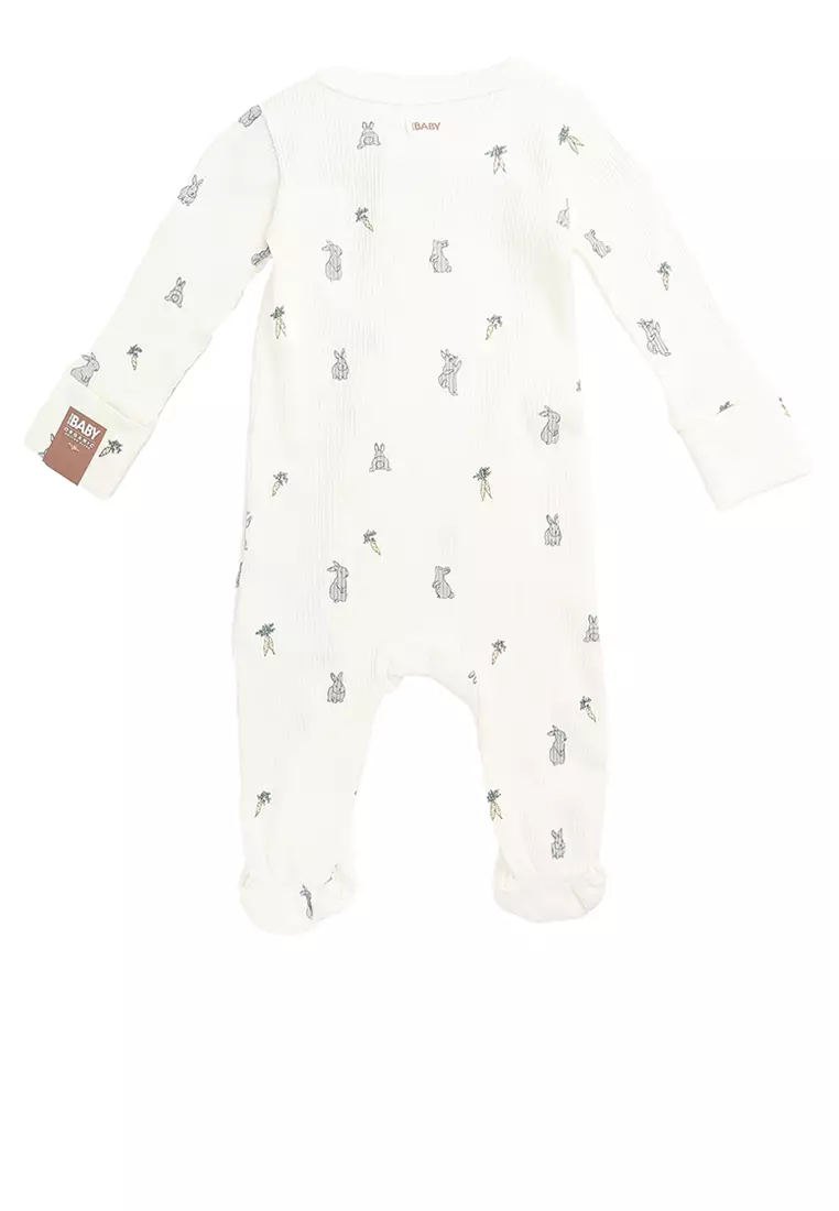Organic Pointelle Zip Romper