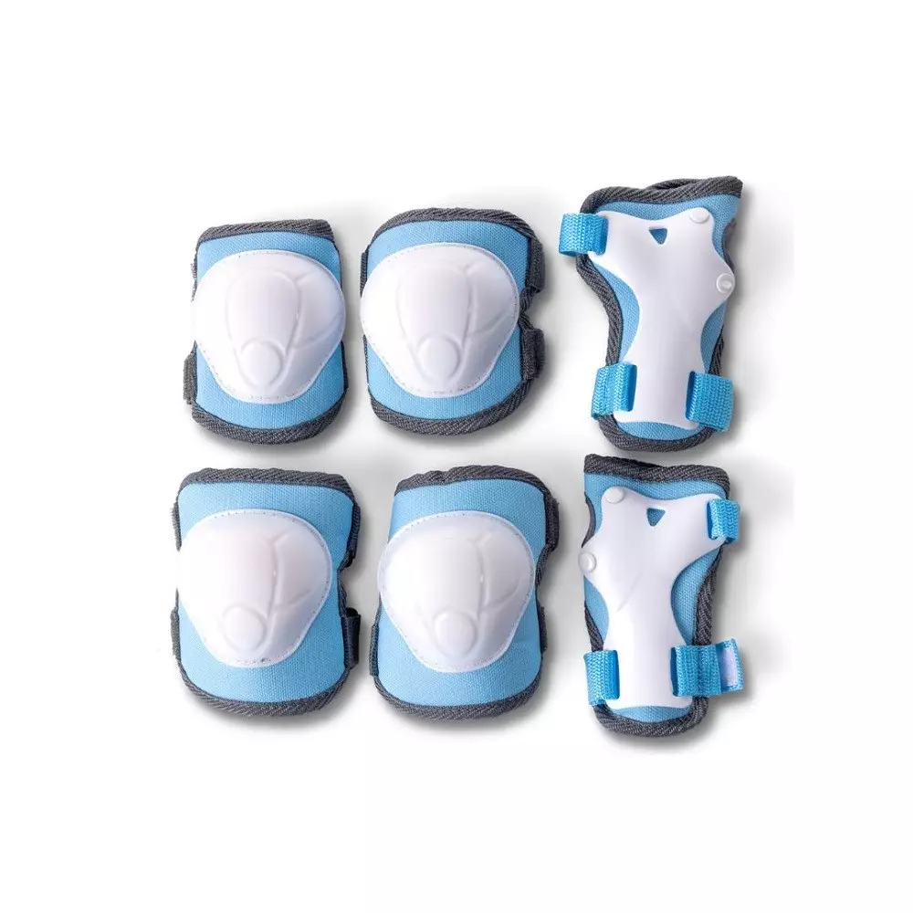 YVOLUTION UKURAN S SET PELINDUNG LUTUT & SIKU ANAK - BIRU