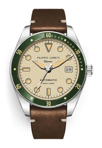 Filippo Loreti 銀色 Filippo Loreti - Eterno Diver - Eterno Diver cream AUTOMATIC 手錶，42mm 直徑 B0F70AC0CAD5E2GS_1