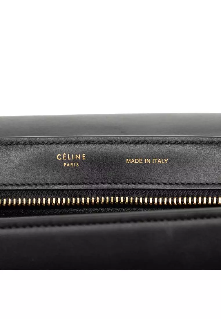 Pre-Loved Celine Small Tricolor Leather Trapeze Satchel