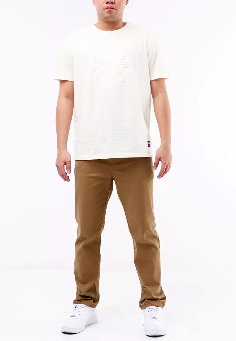Roundneck Streaky Short Sleeve T-Shirt