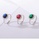 Glamorousky white 925 Sterling Silver Elegant Bright Geometric Round Adjustable Ring with Green Cubic Zirconia 5C171AC4FB0532GS_3