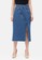 MKY CLOTHING blue Asymetric Midi Denim Skirt in Blue 0D27FAAFD4DA05GS_1