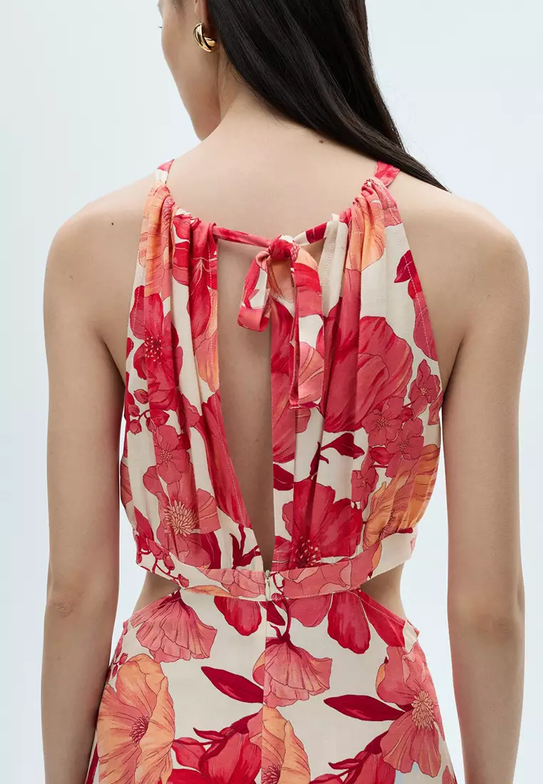 Flower Dress With Openings