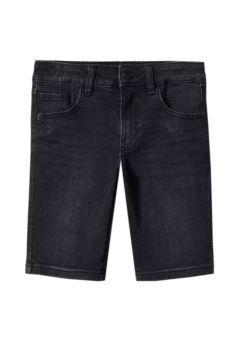 Kids black jean discount shorts