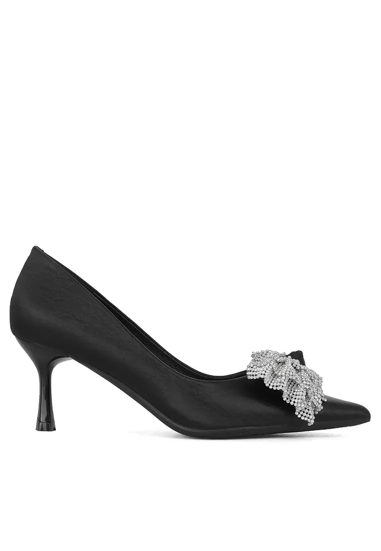 Discount on Twenty Eight Shoes  shoes - SKU: 6cm Bow Microfiber Leather Stiletto Heel Pumps Xj3356-21