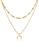 ELLI GERMANY gold Necklace Layer Plate Half Moon Pendant Astro Trend Gold Plated 7198CACC2CF56CGS_2