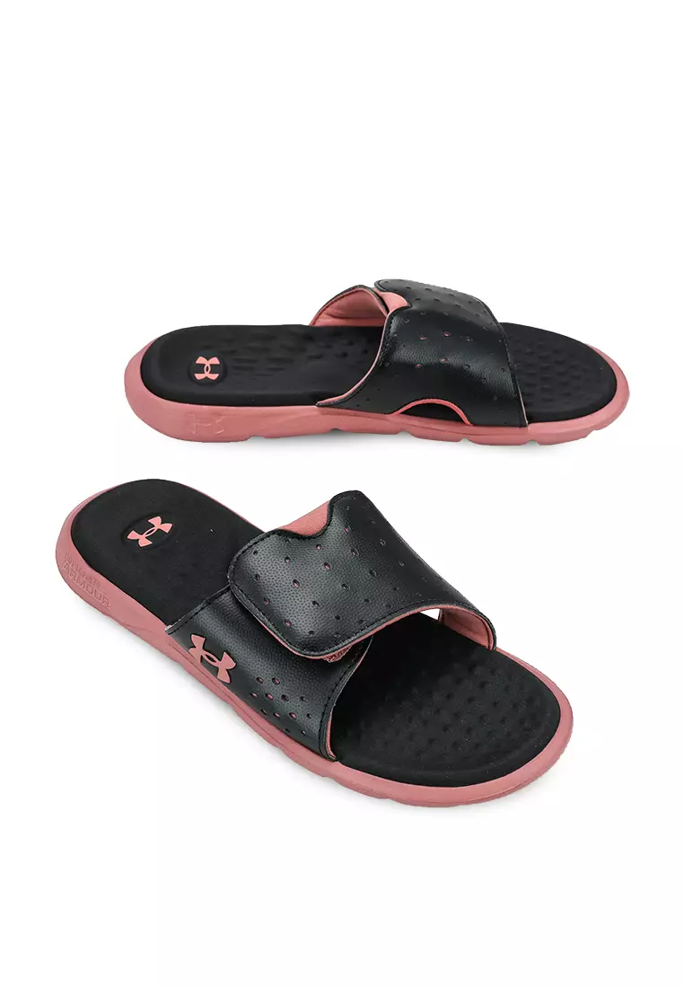 Under armour hotsell ignite slides women's