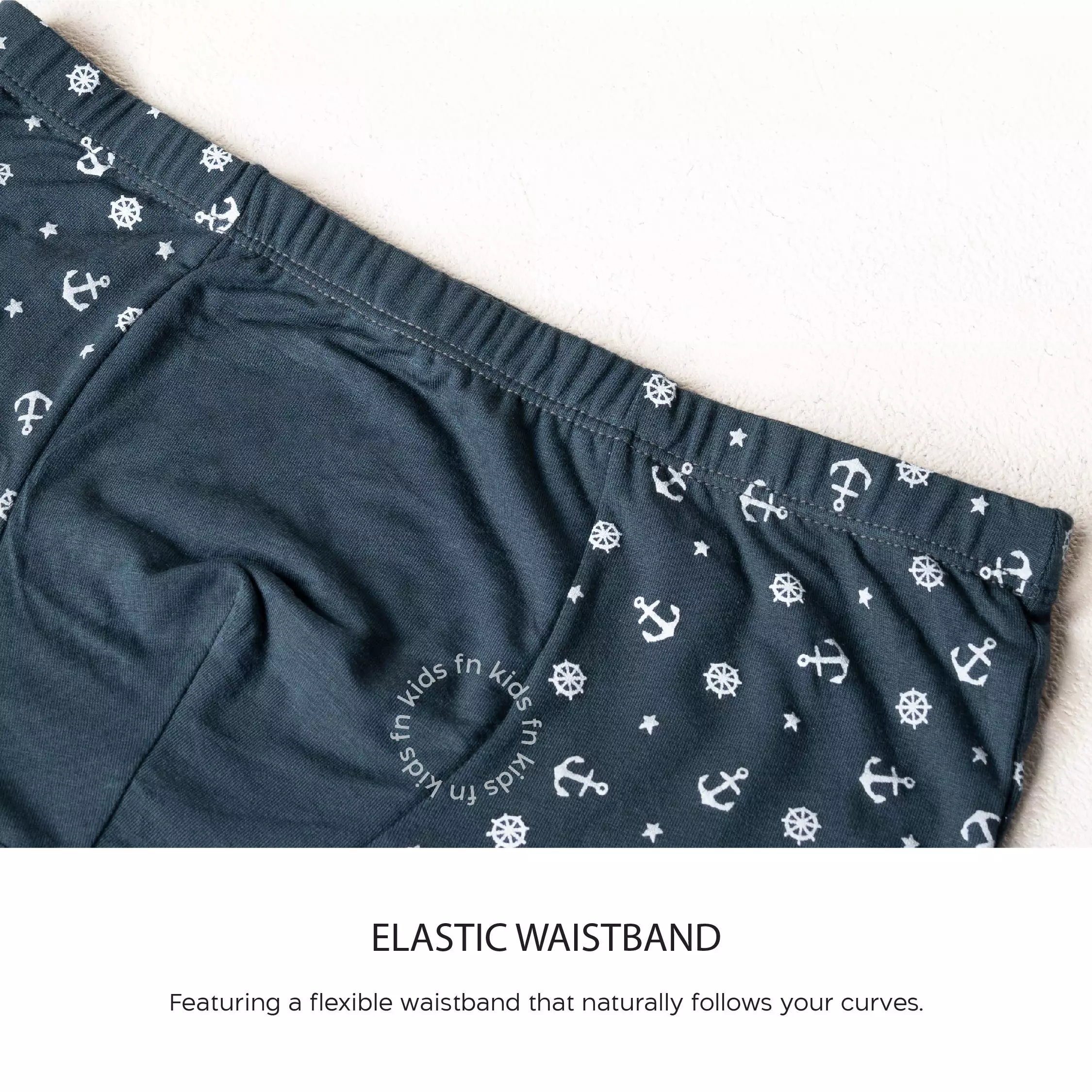 FN Tencel Printed Boxer 1 Pcs FM 3568 - Charcoal