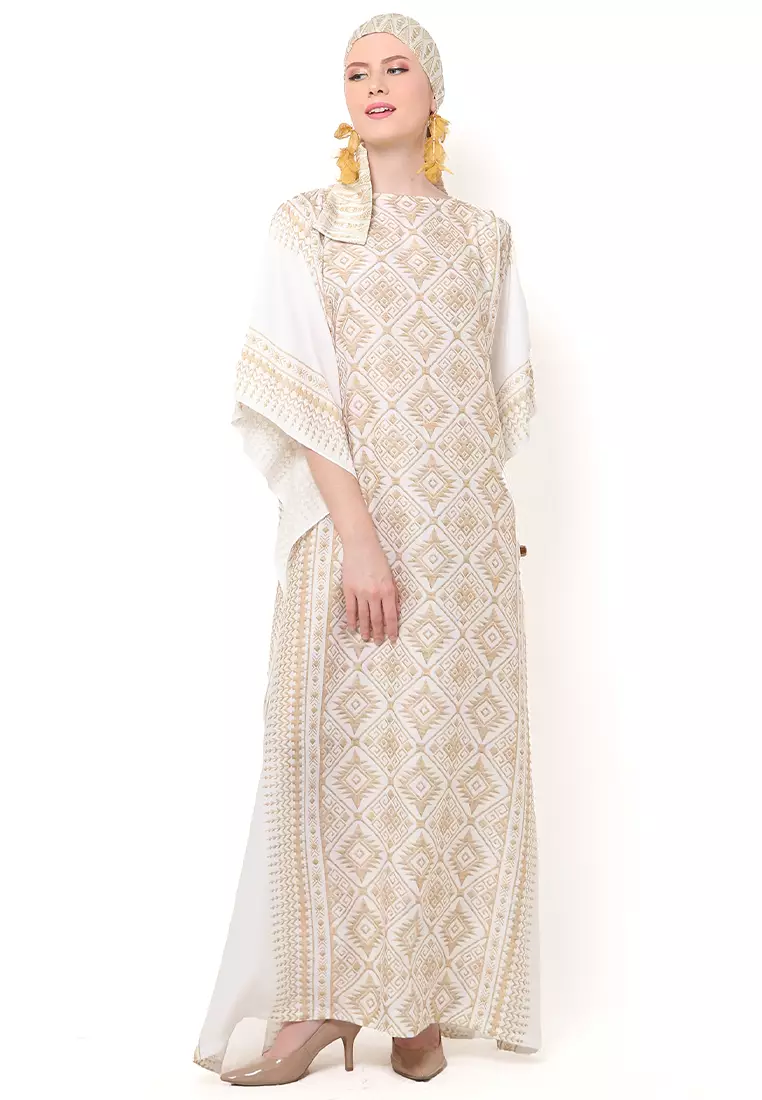 Kanzi Exclusive Short Sleeve Songket Kaftan
