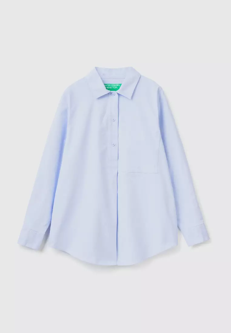 Buy United Colors of Benetton Oversized shirt with maxi