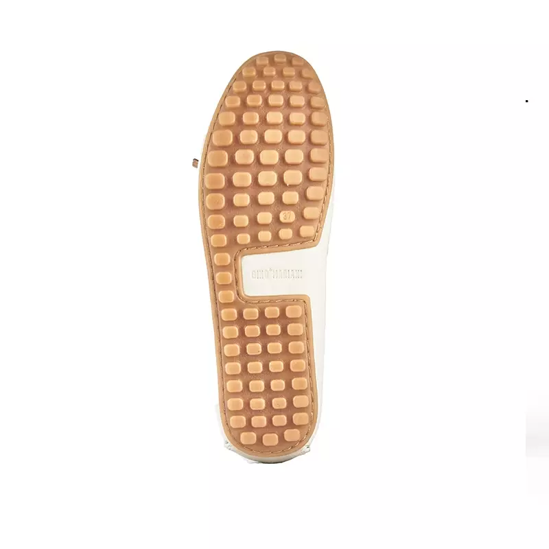 Sepatu Casual Wanita Loafer Moccasin Gino Mariani Estelle 1 Bone White