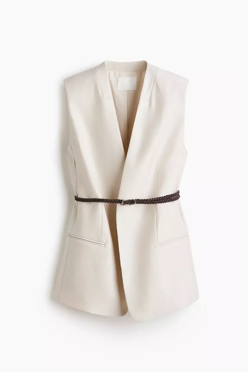 Belted waistcoat