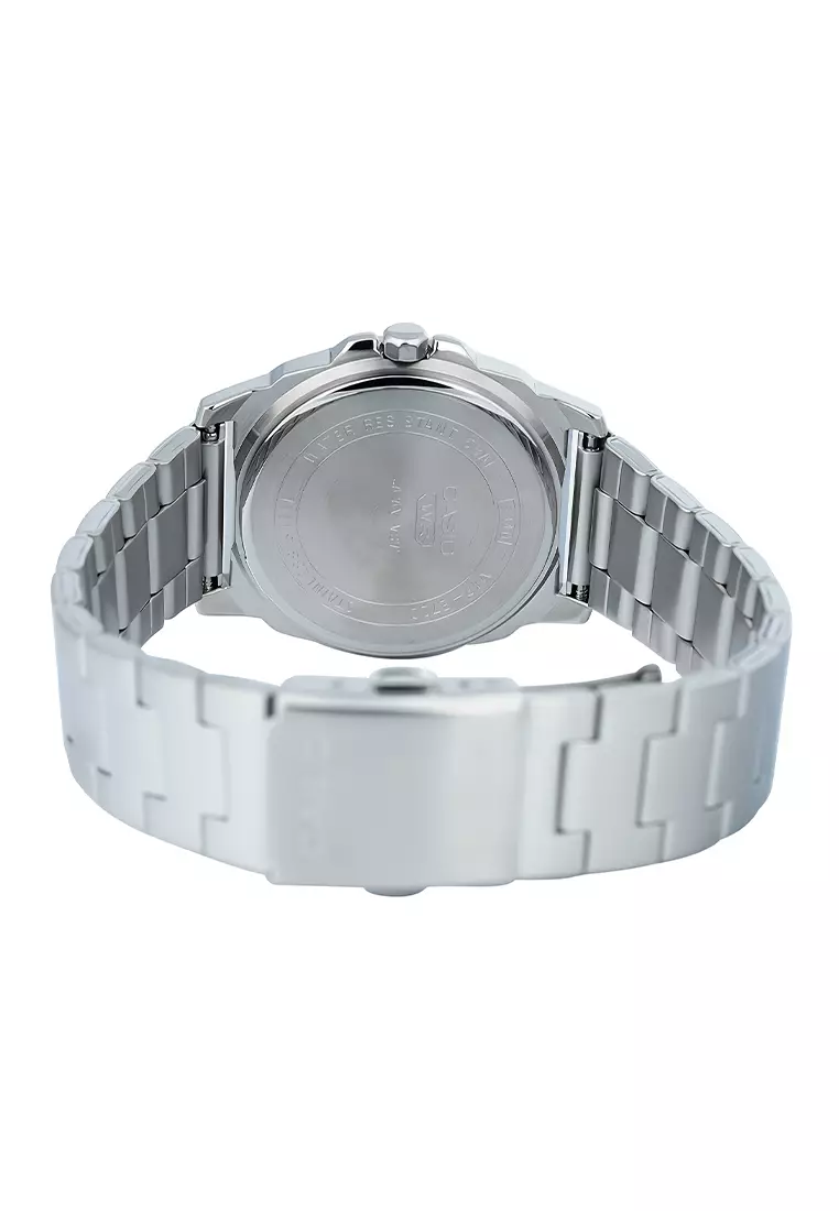 Casio - Jam Tangan Analog Pria - Silver Blue - Stainless Steel - MTP-E720D-2AV