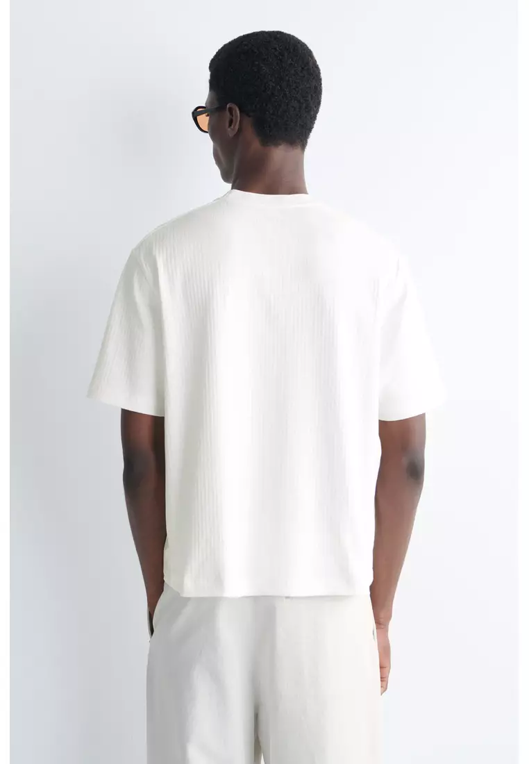 RIBBED JERSEY T-SHIRT