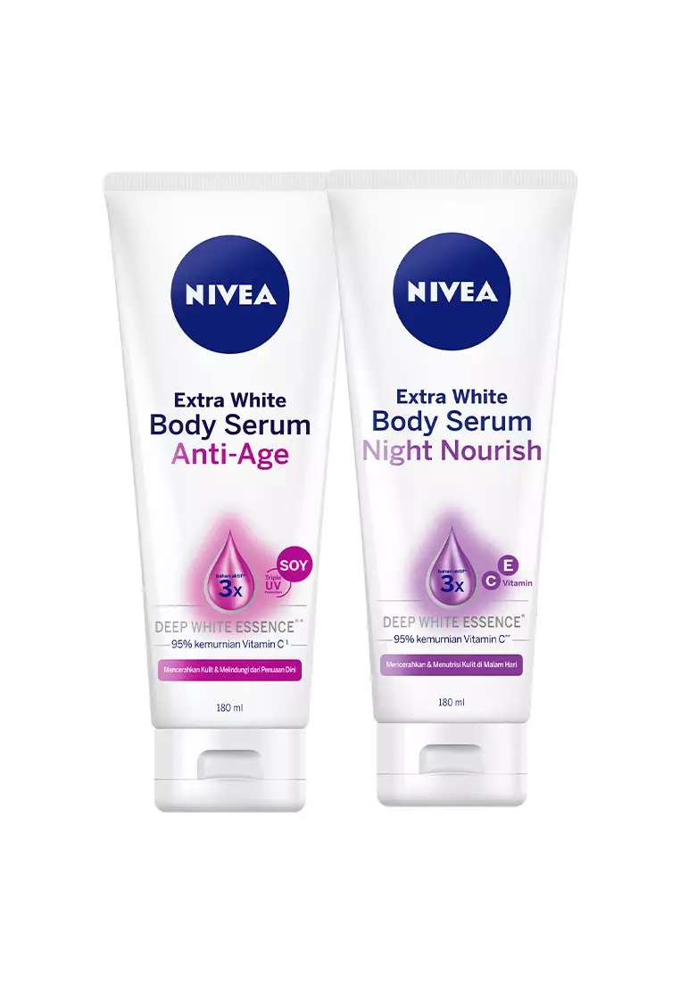NIVEA Body Serum Extra Bright Day & Night - Anti Age + Night Nourish