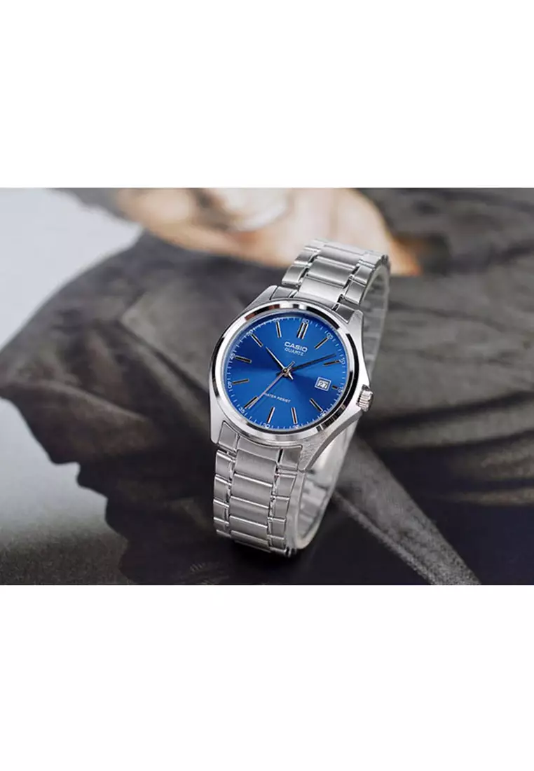 Couple Watch for Men and Women MTP/LTP-1183A-2A Stainless Steel Band Casual Watch