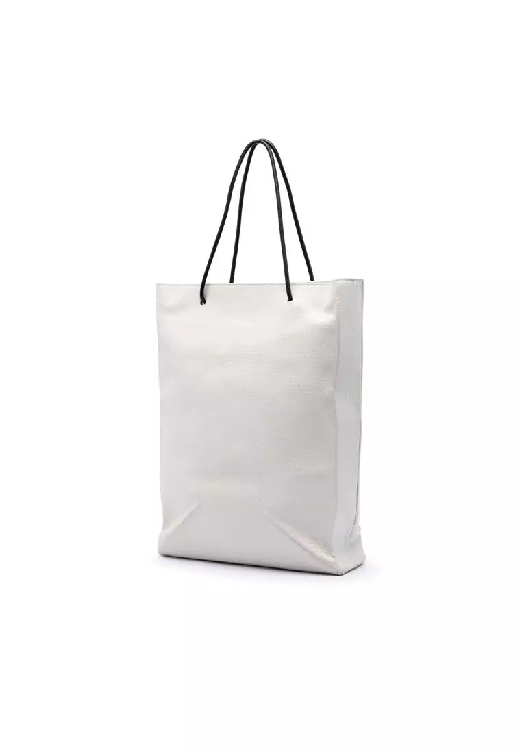Pre-Loved Balenciaga Large Calfskin Logo North South Shopping Tote