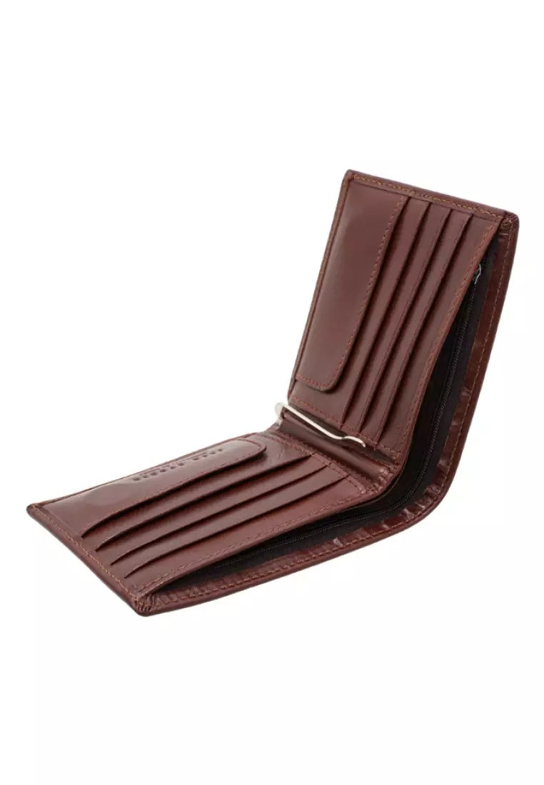 Vegetable Tanned Leather Money Clip Wallet JWC 30861