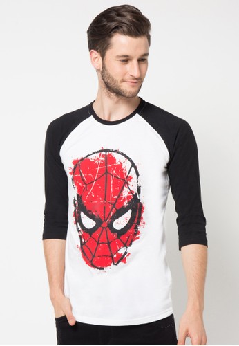 Marvel Comic Raglan Spiderman Tshirt