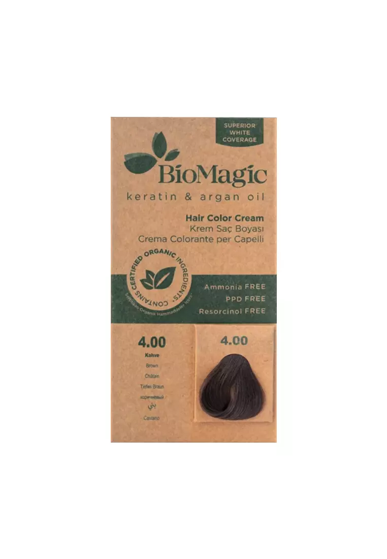 Buy BioMagic BioMagic Organic Hair Color Brown (4.00) 2025 Online | ZALORA