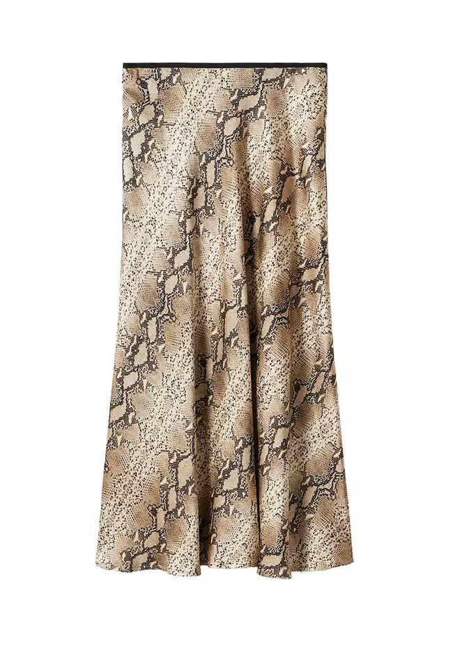 Snake Print Skirt