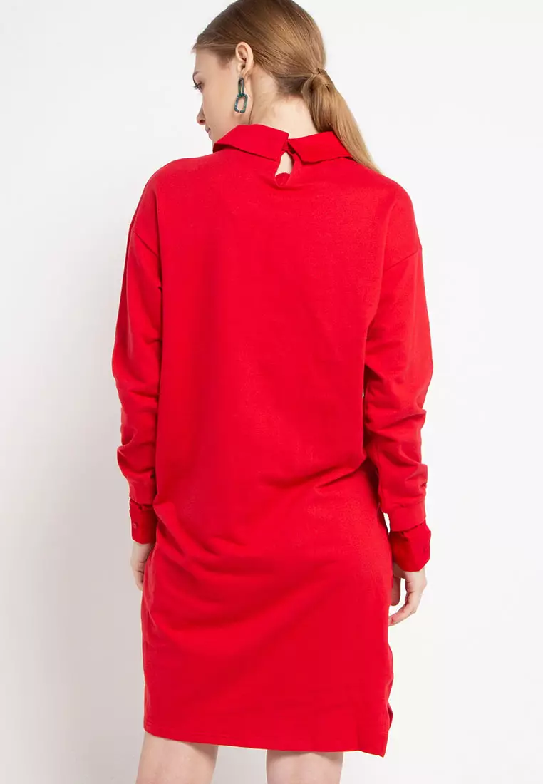 Front Knot Midi Dress