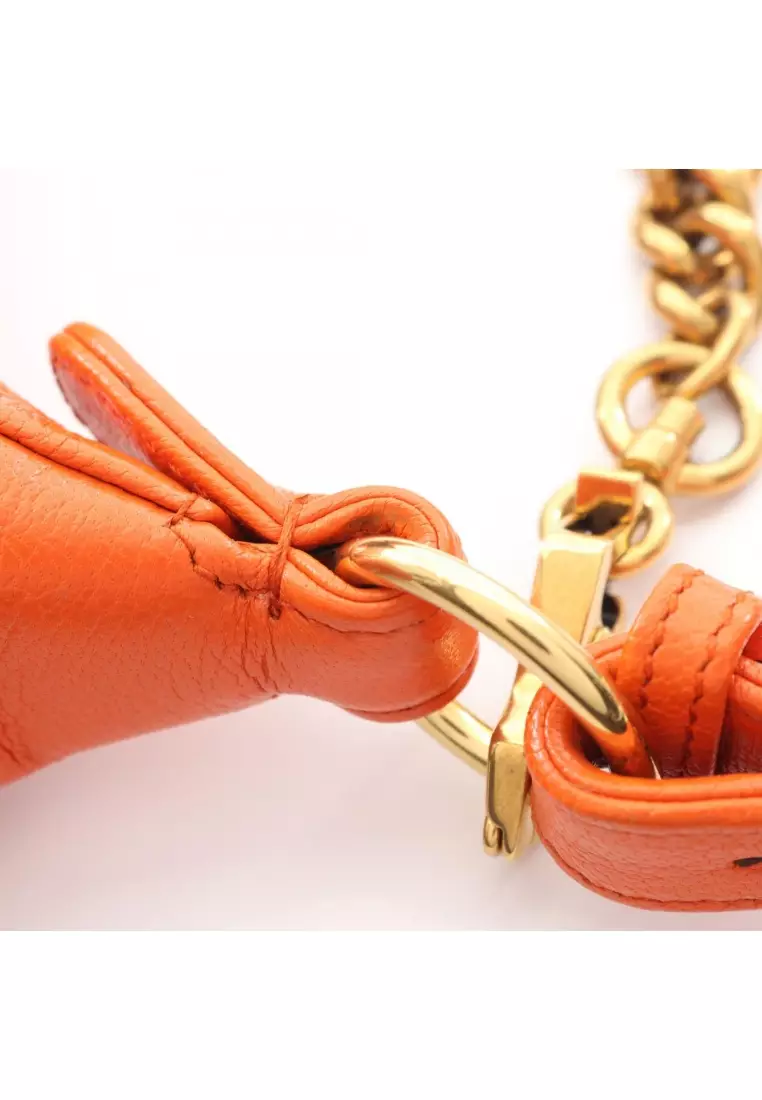 Pre-Loved Gucci Aphrodite Small Shoulder bag leather orange 2WAY