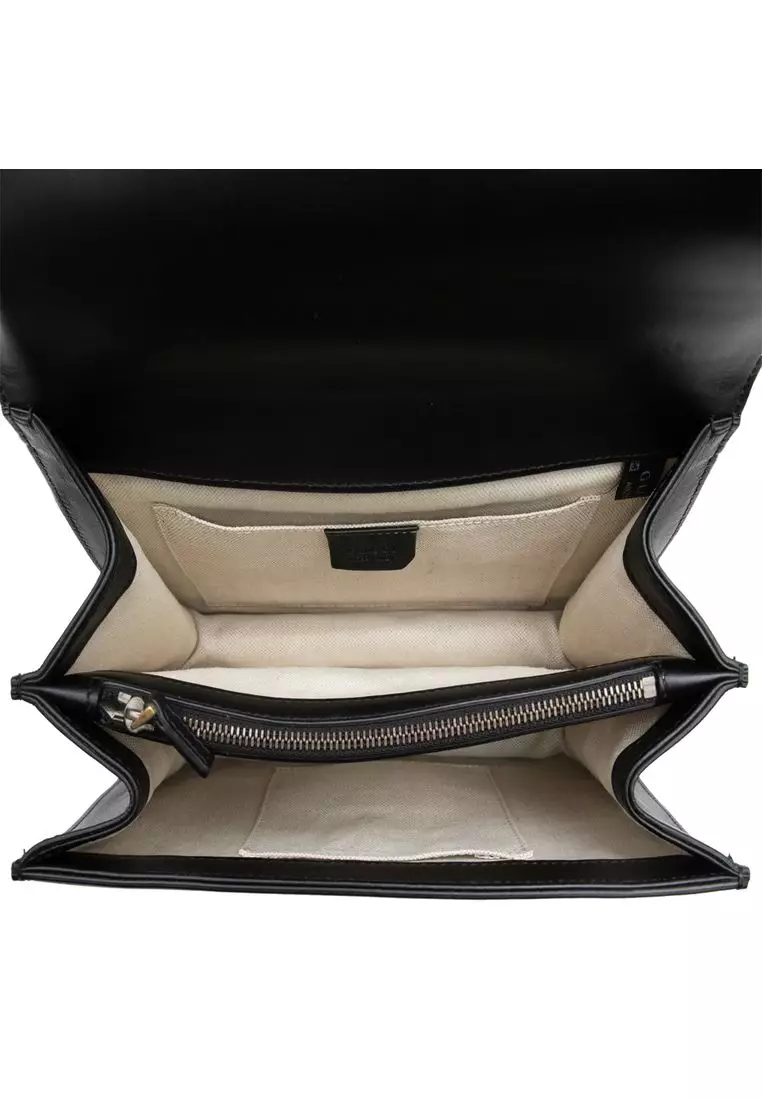 Pre-Loved Gucci Medium Calfskin Bamboo Dionysus Web Satchel