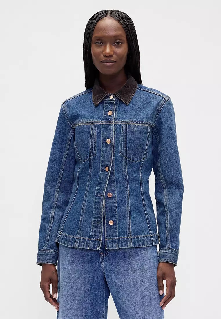 Buy GAP Fitted Longline Denim Jacket 2026 Online | ZALORA
