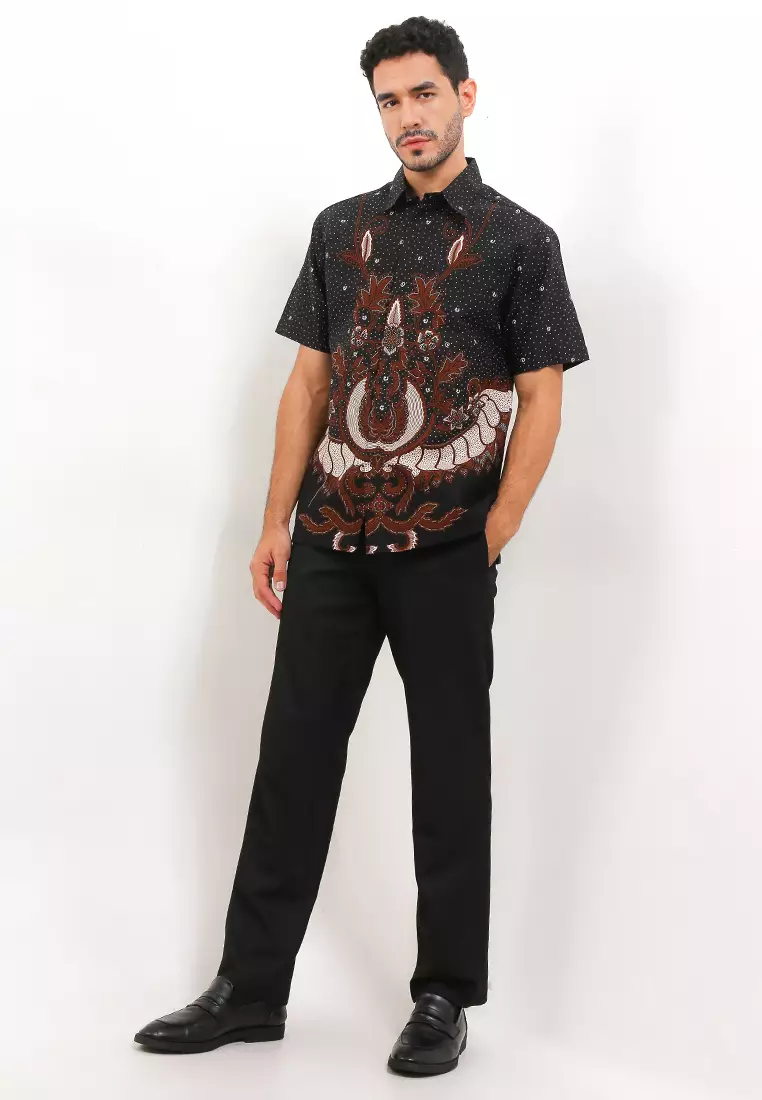 Hem Body Fit Batik Sayap Garuda Kencana