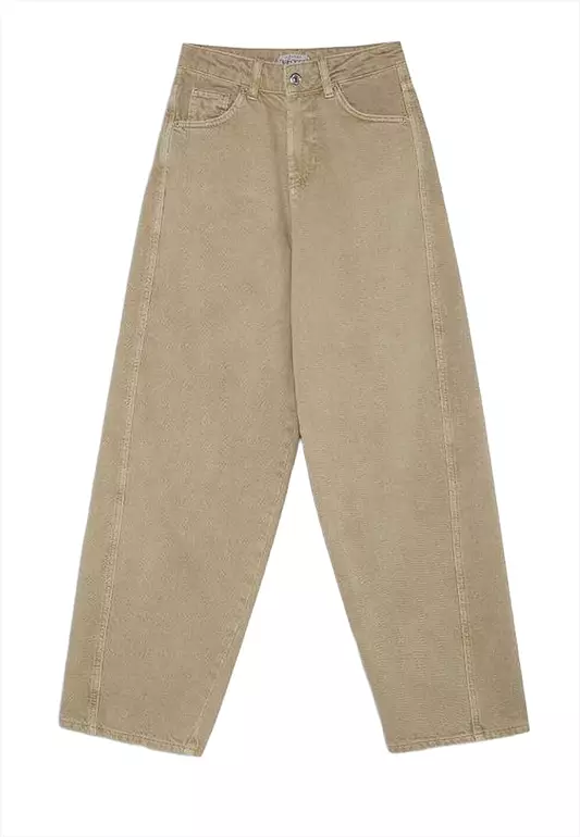 Cool Baggy Fit Washed Regular Waist Gabardine