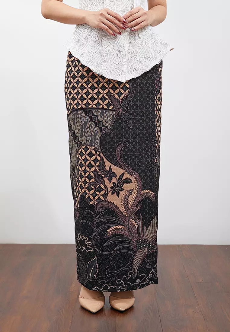 Jual Enzy Batik Enzy Batik Rok Batik Exclusive Indrawarman - Black ...