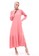 Evernoon pink Natalia Dress Muslimah Wanita Long Sleeve Polos Design Casual Regular Fit - Dusty 15E7BAAB78BBE9GS_5