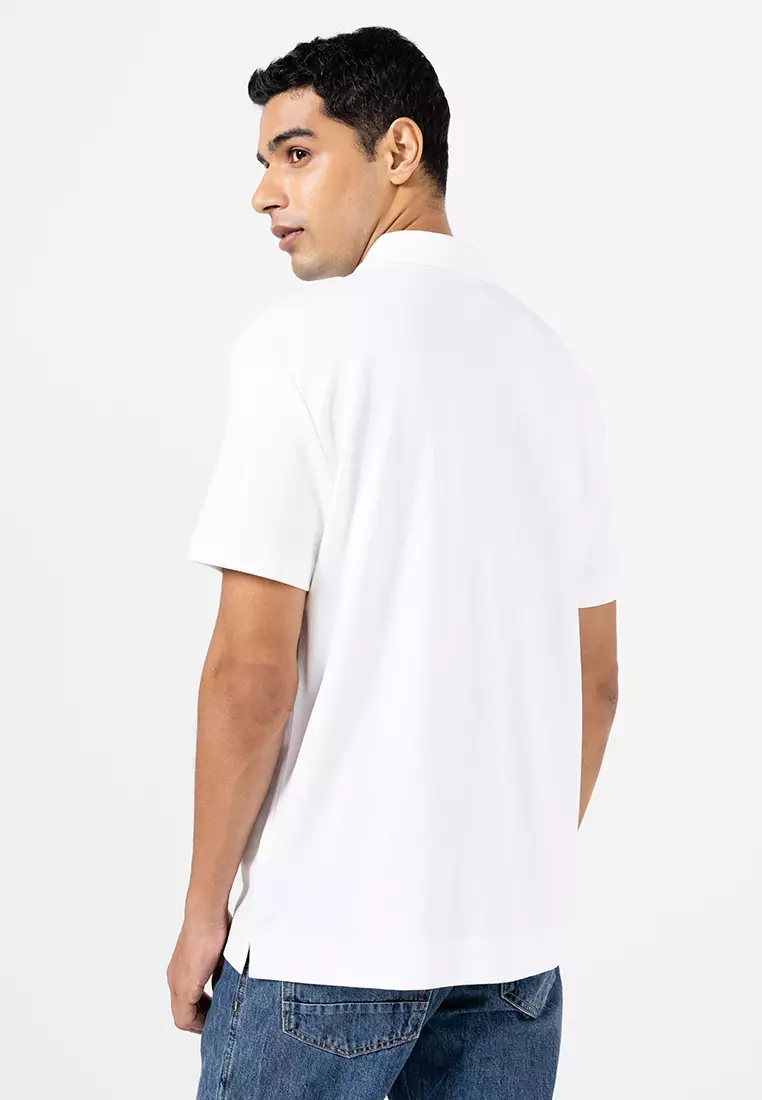 Luxe Interlock Cotton Polo Shirt - Calvin Klein Jeans