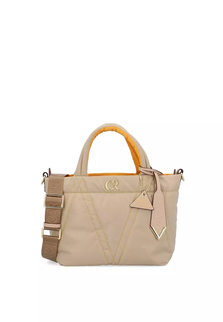 V-Earth Nylon Tote S - Medium Beige
