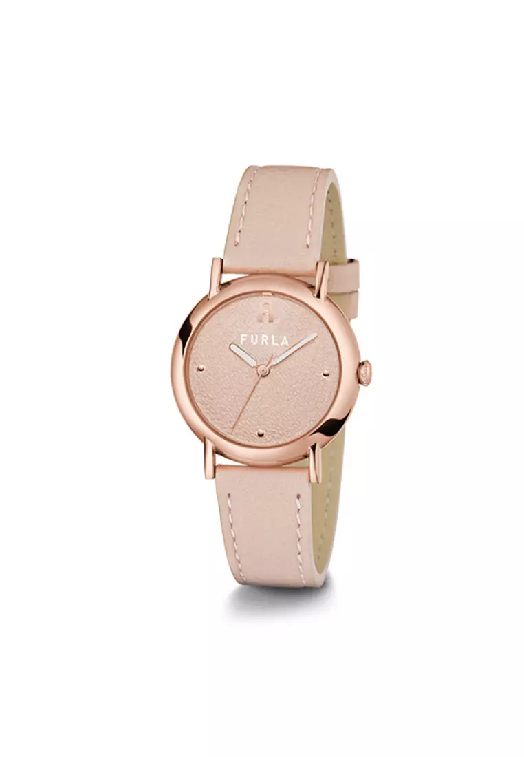 Buy FURLA Watches FURLA EASY SHAPE Rose Gold Tone Case Pink Dial