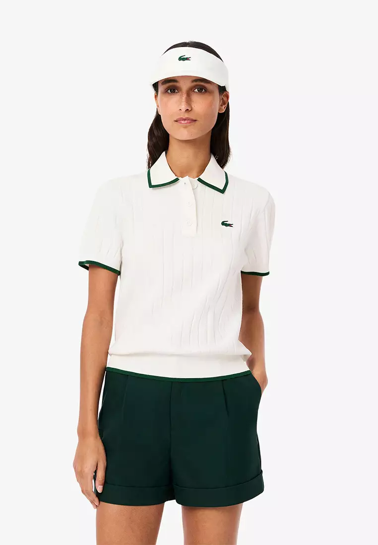 Short Sleeved Polo Collar Golf Sweater