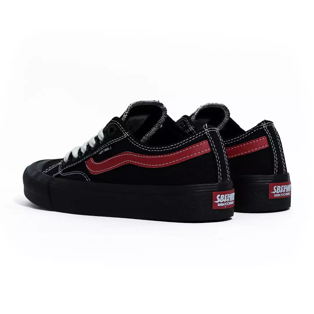 SABA Veloz Low Light Black Maroon - Sepatu Sneakers Casual Pria Wanita