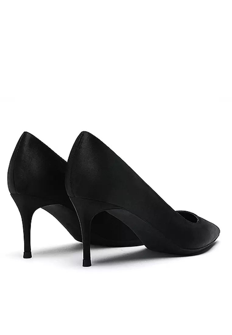 6CM Silk Fabrics Pointed High Heel Shoes HZL163