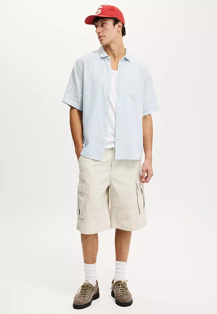 Relaxed Linen Short Sleeves Shirt