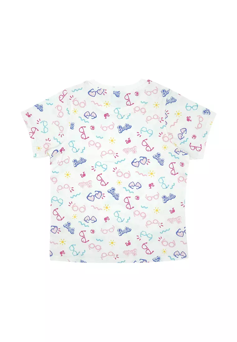 Girls Licensed Graphic All Over Print T-Shirt