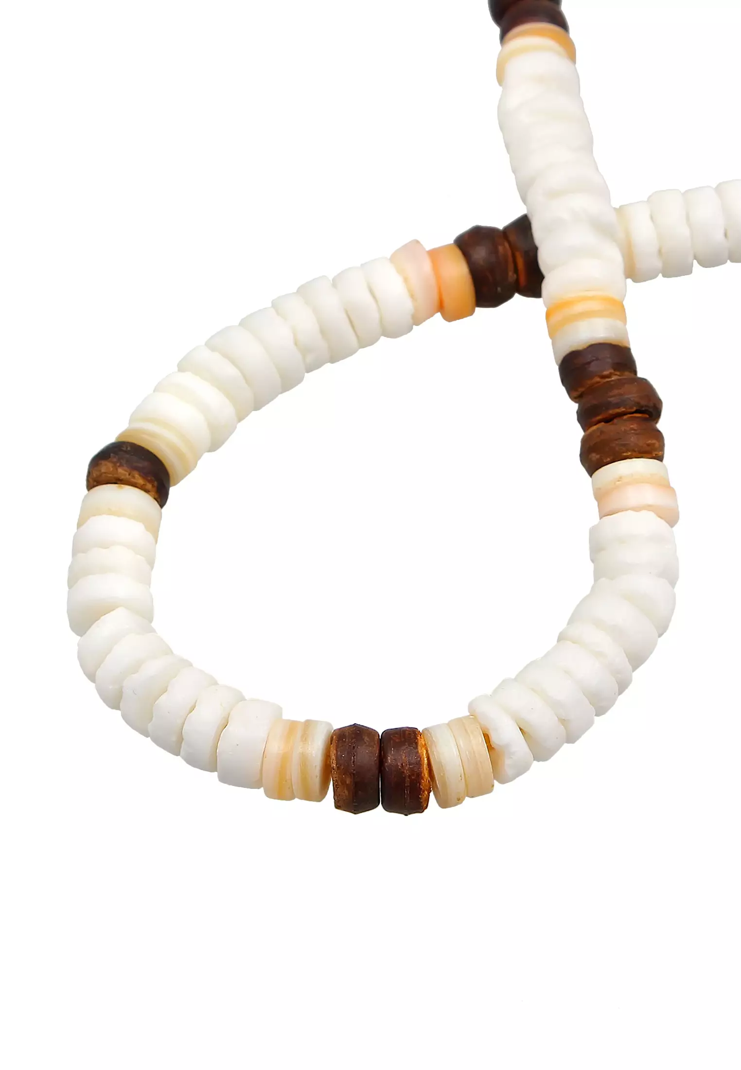 Necklace Shell Coconut Beads Gold Plated