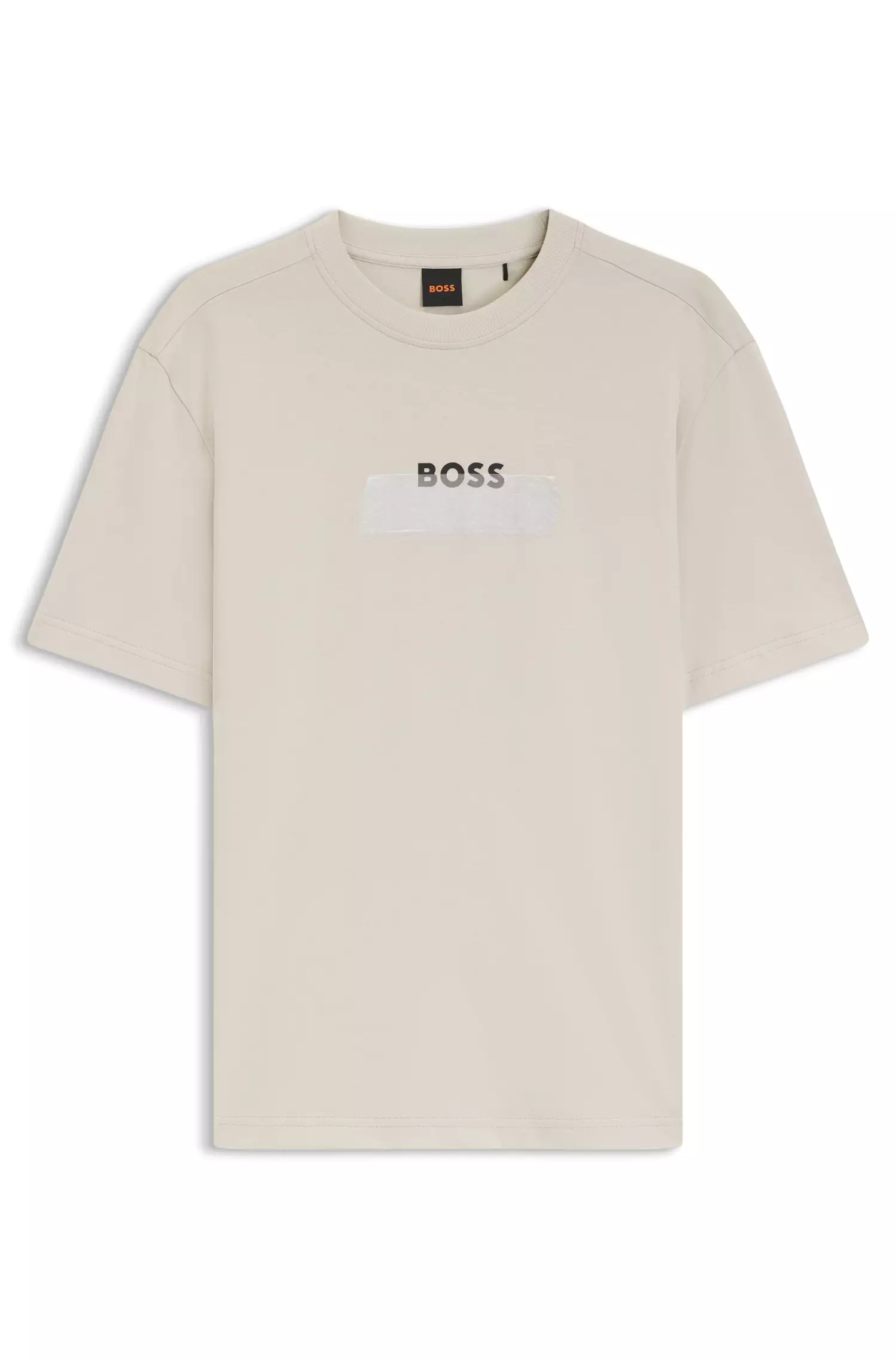 Logo Artwork Cotton Jersey T-Shirt - BOSS Orange