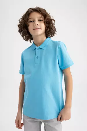 OshKosh Boy's Classic Short Sleeve Pique Polo Tee; Green (8 Kids)