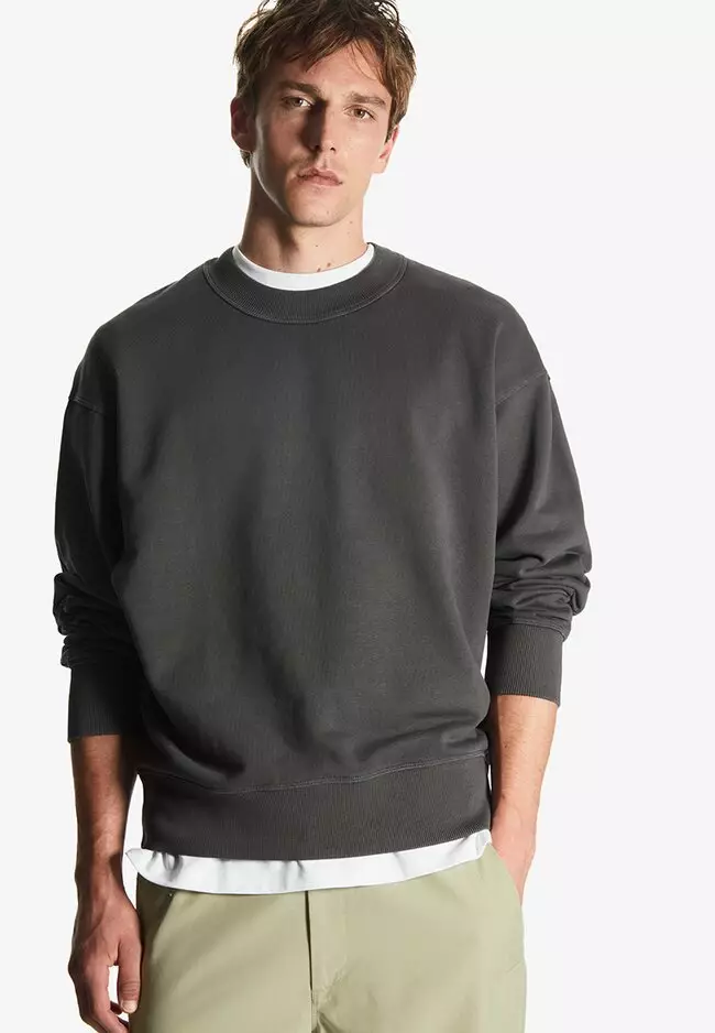 Buy COS Relaxed-Fit Mock-Neck Sweatshirt 2024 Online