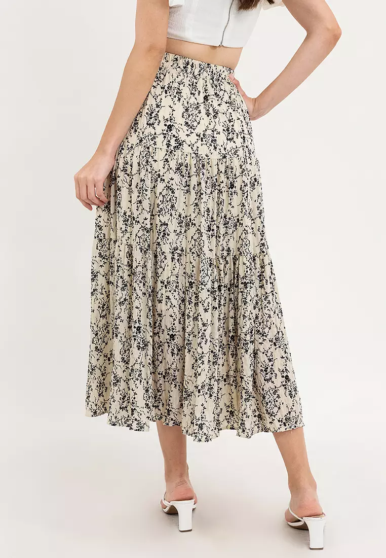 Janina Floral Long Skirt