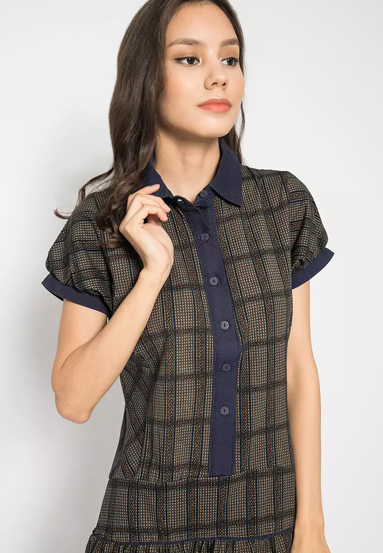 LGS - Kaos Dress Casual Wanita Warna Kombinasi LLTS.520.HD105A.026.7C