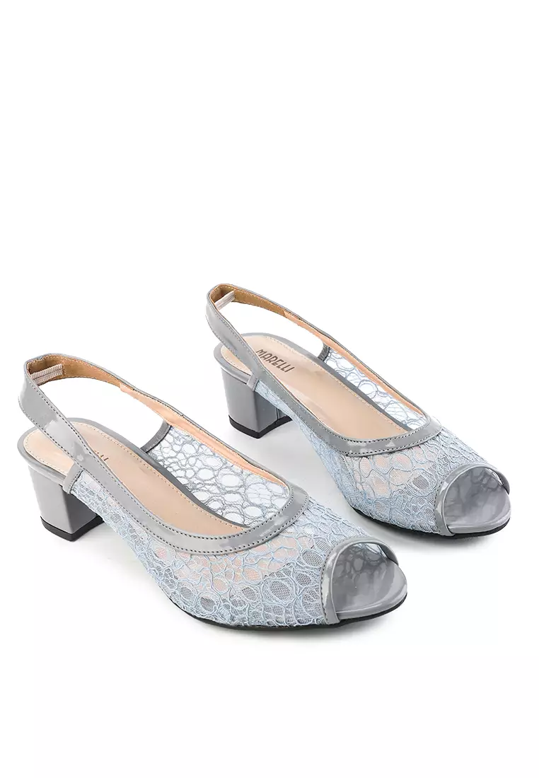 Beatrix Sepatu Sandal Wanita Mesh Hak Tahu 5  cm